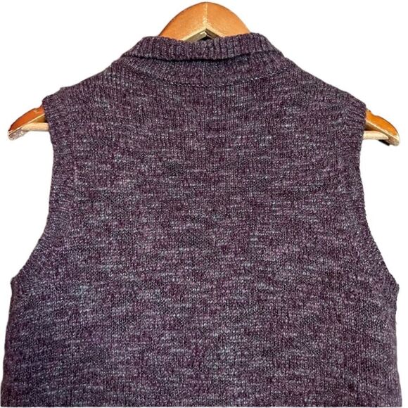 J. Jill wool & alpaca blend purple vest - Picture 9 of 10